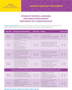 TEHDI Hearing Checklist-1